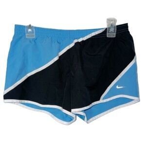 Nike Dri-Fit Running Shorts Retro ColorBlock Blue/Black Built-in Shorts Sz Small
